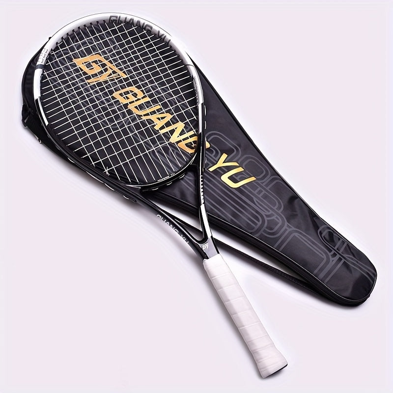 NEW Arrivals 3PCS Set 3 Colors PRO 87 Carbon Fiber Tennis Racket + Bag + Free Ball - High-Elasticity Lightweight Adult & Youth Beginner/Advanced Racquet, Balanced Weight Design for Fast Swing Speed, Ideal for Training, Tourna