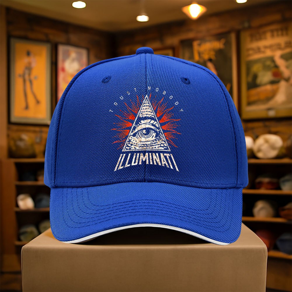 Illuminati Secret Society All-Seeing Dark Angel's Eye Baseball Cap Unisex Adjustable Fashion Hip-Hop Hat Lightweight Outdoor Sport Cap Hats
