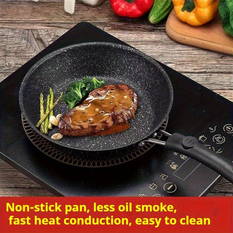 A Multifunctional Non-Stick Pan with a Diameter of 14Cm, Easy to Clean Frying Pan for Eggs And Steak, Suitable for 11 Holidays, Compatible with Induction And Gas Stoves - an Ideal Choice for Cooking Breakfast, Lunch