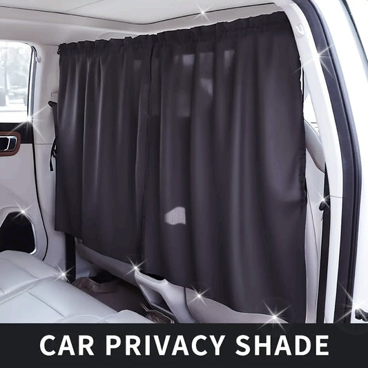 Car Partition Curtain Front and Rear Row Light Blocking Privacy Screen No Drilling Required, Suitable for Travel and Camping