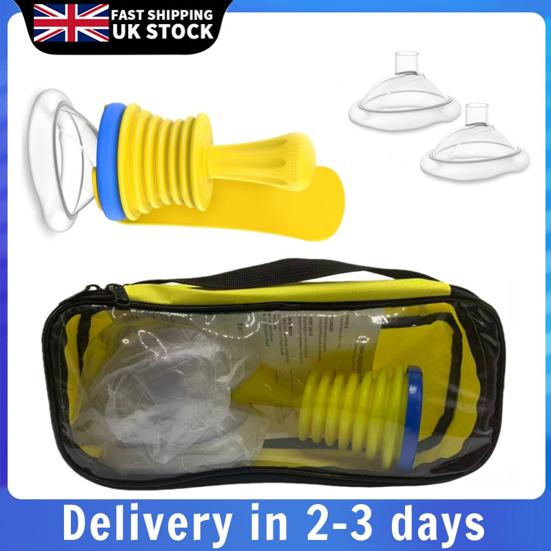 Emergency SOS Chocking Mask for Adults Children Portable Respirator Mask for Foreign Body Aspiration, Easy to Use, Must-Have at Home, An Emergency Safety Solution for Home and Travel Health Care Supplies