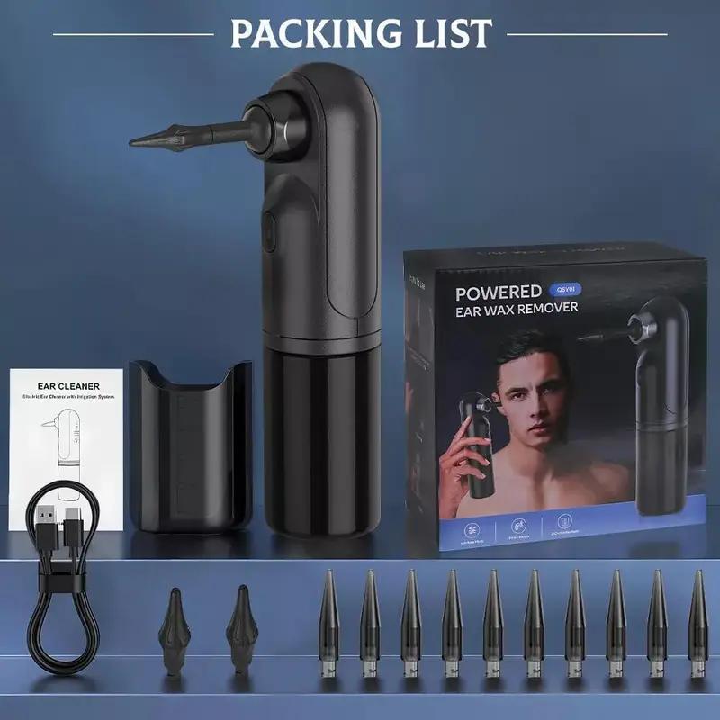 Full Set Professional Ear Wax Remover Kit - Dual-Chamber Isolation Tech, 3-Mode Pressure Control, 11 Tips with Warm Water & Visible Waste Tank, USB-C Charging, Ideal for Soft & Hard Earwax, Efficient Ear Cleaning Solution|Dig