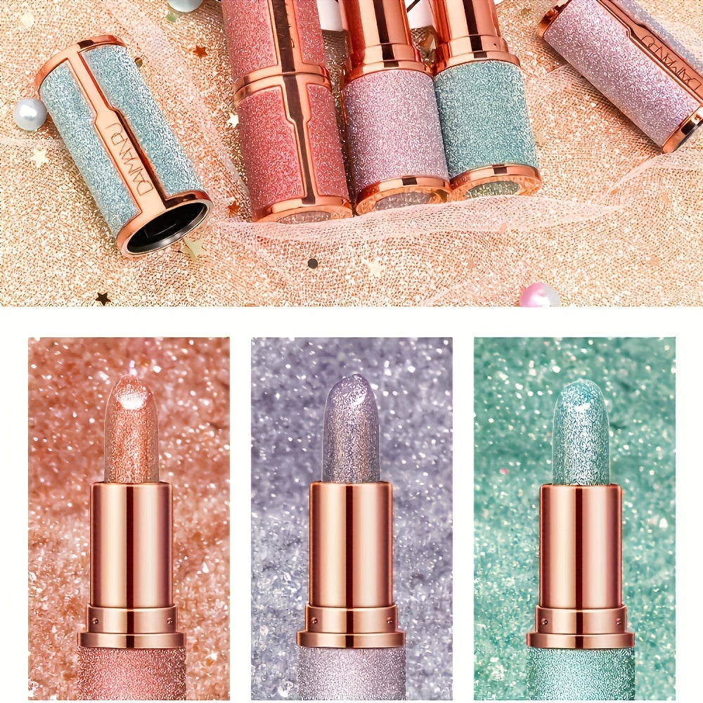 8 Colors Luxury Rose Smoke Powder, Bright Starry Sky, Glossy Velvet Texture, Durable, Make Your Lips Shiny, Waterproof, Anti-fouling. Gifts for Women. Ladies Cosmetic Accessories