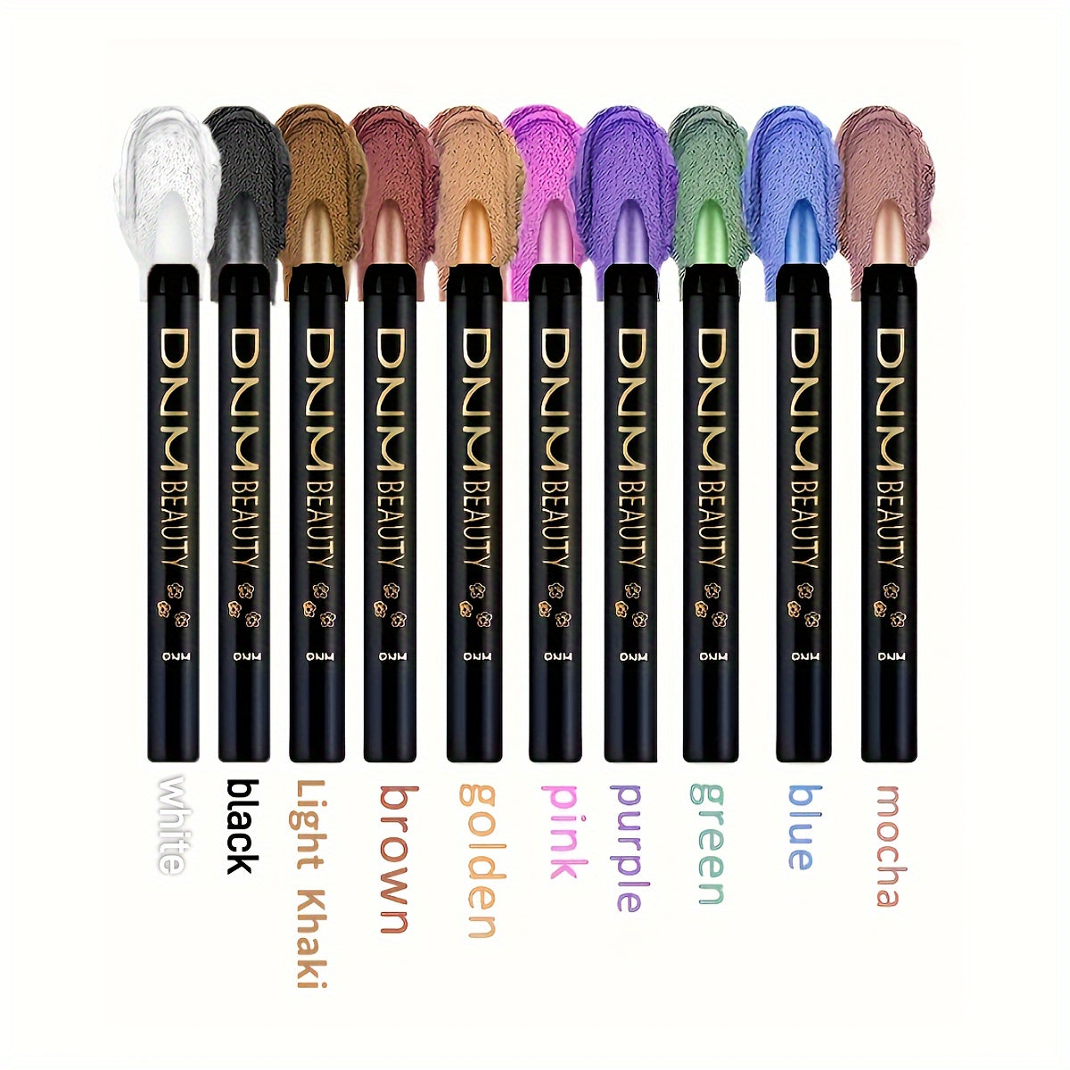 10 Color Waterproof Eye Makeup Color Pearlescent Pen High Light Stick Silkworm Lying Pen/Rotating Smoky eye shadow Pearlescent Matte eye shadow Pen