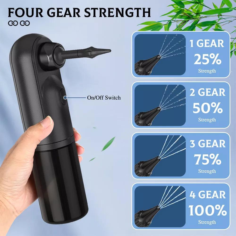 Full Set Professional Ear Wax Remover Kit - Dual-Chamber Isolation Tech, 3-Mode Pressure Control, 11 Tips with Warm Water & Visible Waste Tank, USB-C Charging, Ideal for Soft & Hard Earwax, Efficient Ear Cleaning Solution|Dig