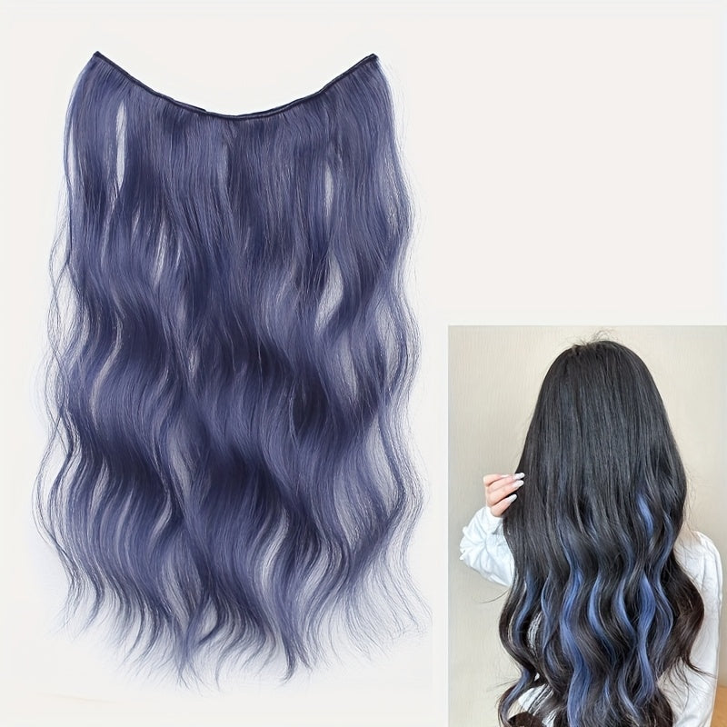 15 Colors 55.88cm Women's 22-Inch Long Curly Wave Synthetic Hair Wig - Brown/Red Blonde Purple/Pink/Pinkish-Red/Purple/Pink/Pinkish-Women Hair Extensions