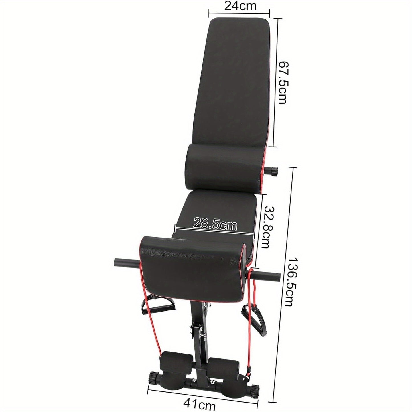 Home Gym Set Adjustable Gym Bench, Weight Bench Foldable, Exercise Bench for Home | Utility Weight Bench for Full Body Workout - Multi-Purpose Foldable Incline Bench Women Men Sports Supplies