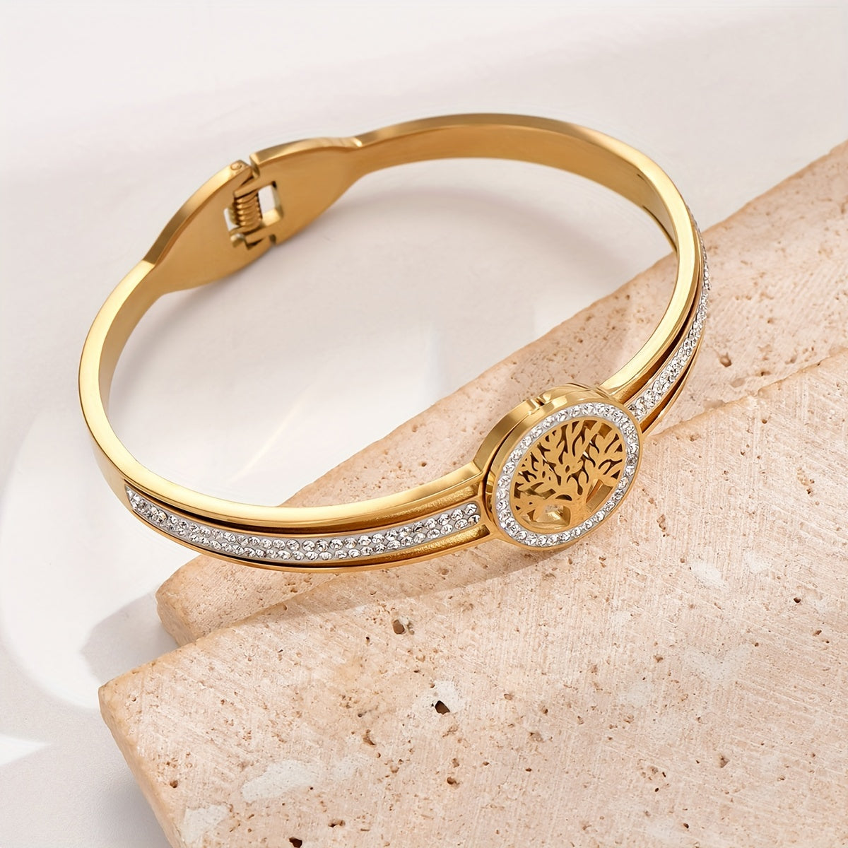 TREE OF LIFE Women and Men's Stylish  Bracelet Made of 316L Stainless Steel, Perfect As a Holiday Gift Wealth Prosperity Health Fortune Jewelry Accessories