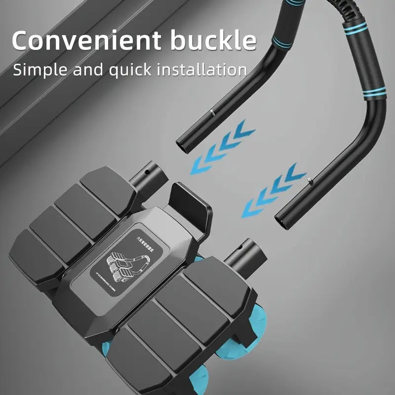 6-Wheels Abdominal Wheel Roller with 8 Elbow Supports And Automatic Rebound, Multi- Layered Anti-Slip Design Home Gym Workouts Exercise Machines for Core Strengthening Fitness (Includes Timer And Kneeling Pad)