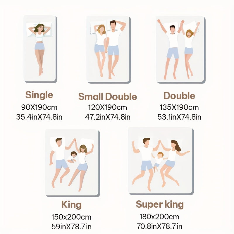 Super King 20cm/25cm Thick, Pocket Spring Mattress Single/Small Double/Double/King, 7-Zone Ergonomic Support, Medium Firm, Breathable Comfort, Vacuum Packed for Easy Setup, Bedroom Comfort, Breathable Design, Layered Comfort,
