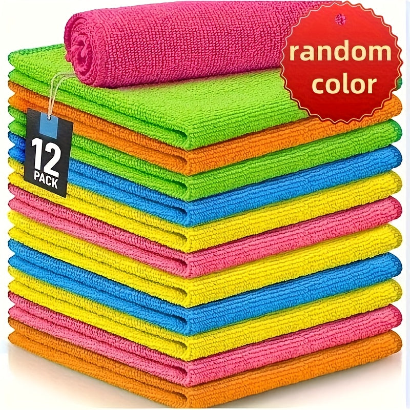 51/40/31/20/14 PCS Set Microfiber Cleaning Cloth Cleaning Rags for Household, Kitchen, 5 Random Colors Mixed Package Unspecified Color Green/Blue/Yellow/Orange/Pink