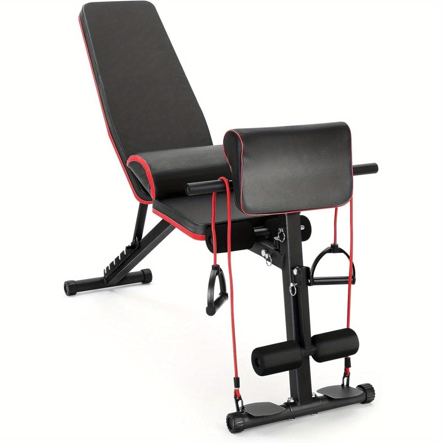 Home Gym Set Adjustable Gym Bench, Weight Bench Foldable, Exercise Bench for Home | Utility Weight Bench for Full Body Workout - Multi-Purpose Foldable Incline Bench Women Men Sports Supplies