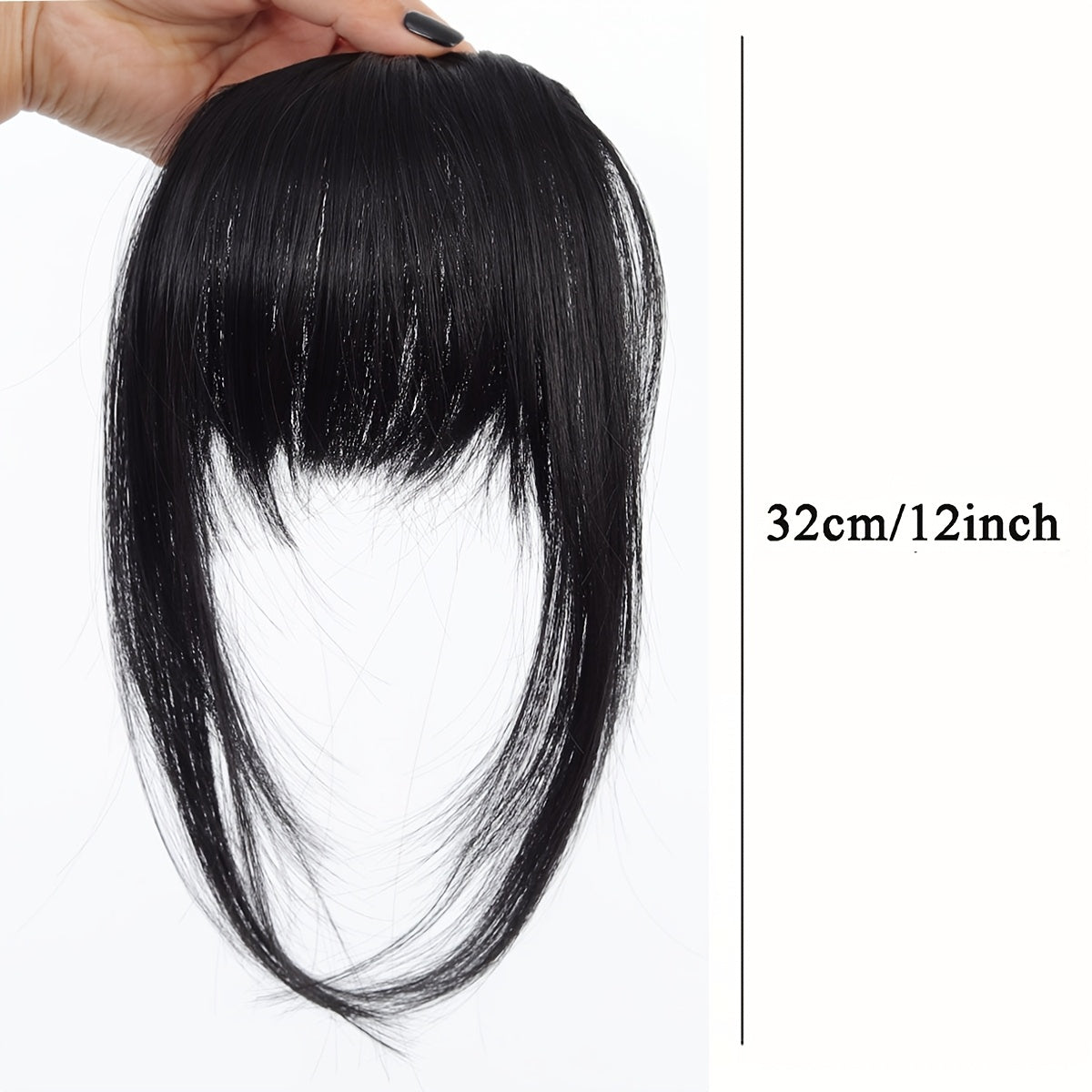 Wig with French Layered Bangs, Designed for Women, Featuring a, Perfect for Everyday Use, Easy to Put On, Seamless Hair Extensions, Versatile Hair Additions, French Fringe, Wig for a Look
