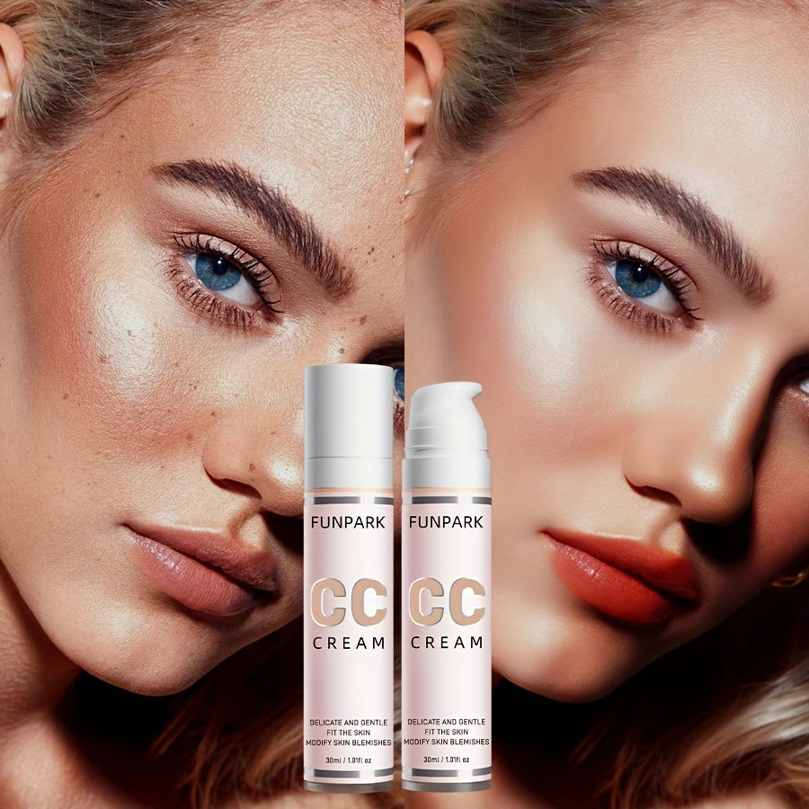 CC Cream, Cover Freckles and Wrinkles, Create Flawless Skin, Whitening Brightening Cream Light Texture, Easy to Apply, Long Lasting Makeup Concealer Women Beauty Salon Spa Accessories Cosmetic Supplies