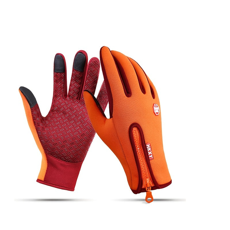 Men's and Women's Outdoor Touchscreen Windproof Gloves - Full-Finger Design, Warm-Keeping, Gloves for Cold Weather, Winter Gloves |Stylish Glove Design |Warm Gloves