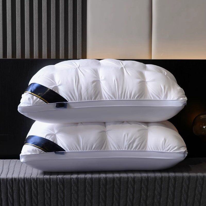 4pcs 3D Luxury Hotel Pillow Set, Neck Support Sleeping Pillows for Comfort & Relaxation, Premium Cover with Zipper Closure, 45*68cm