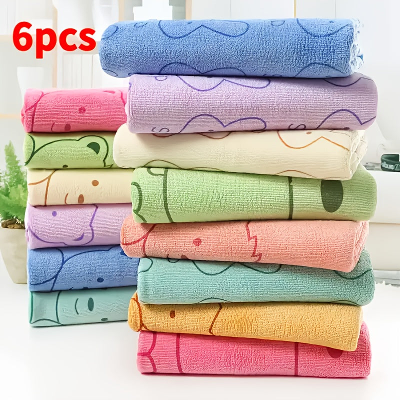 NEW 6 PCS Set  Super Absorbent Quick-Drying Microfiber Pet Towels | Suitable for Dogs - Soft, Gentle, and Durable, Ideal for Grooming, Daily Cleaning, Shedding, Fits Small, Medium, and Large Dog Breeds