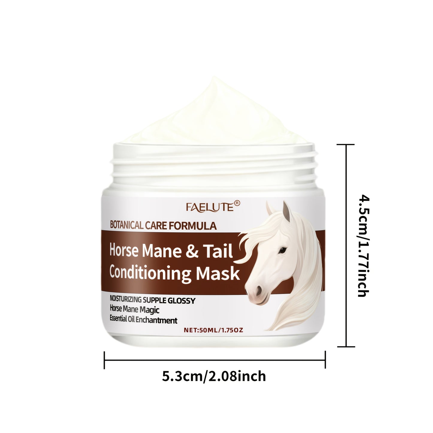 NEW Mane & Tail Conditioning Balm - Professional Horse Grooming Cream with Natural Oils & Vitamin E, Non-Greasy Formula for Instant Mane Softening, Shine & Long-Lasting Care - Show Horse Care for Equestrian Competitions & dai