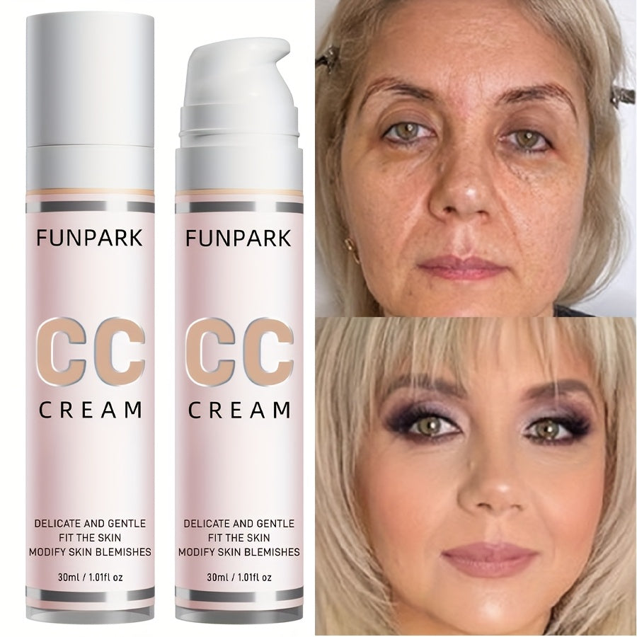 CC Cream, Cover Freckles and Wrinkles, Create Flawless Skin, Whitening Brightening Cream Light Texture, Easy to Apply, Long Lasting Makeup Concealer Women Beauty Salon Spa Accessories Cosmetic Supplies