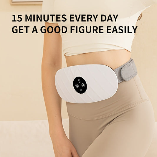 Portable Waist and Abdomen Massage Slimming Machine, 6 Modes + 9 Intensity Levels, Home Fitness Equipment for Belly Fat Reduction & Toning – Ideal Gift for Women