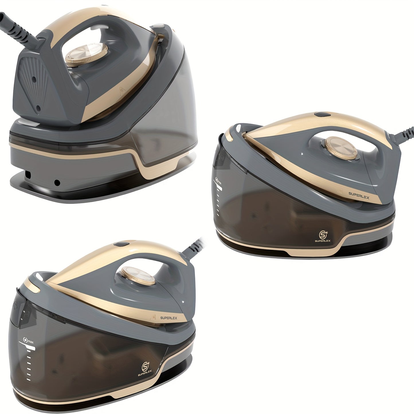 NEW Steam Generator Iron with 1.3L Removable Tank, Heavy-Duty Ceramic Soleplate, Vertical Steam Technology & 3.5 Bar High Pressure - Portable Steam Iron Suitable for Clothes, Garments, Travel & Use