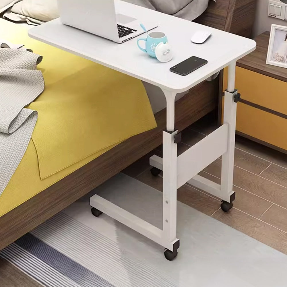 Adjustable Height Movable C-Shaped Laptop Desk, Bedroom Bed Side Table, Breakfast Tray Table, Nursing Dining Table, Study Writing Desk, Mobile Workbench, Sturdy And Durable