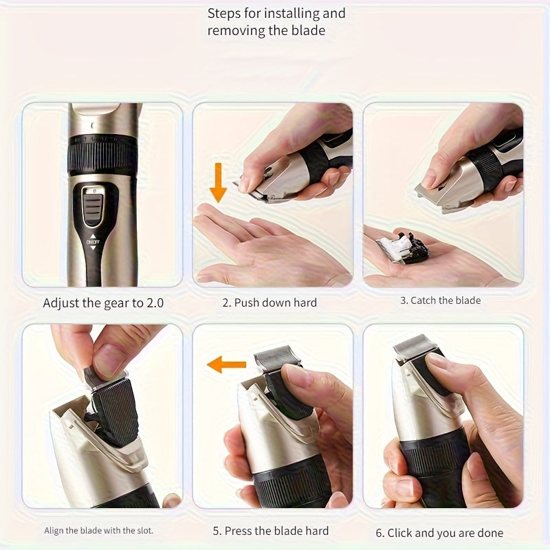 Teddy Pet Professional Grooming Clipper, High-Power Electric Clipper for Large Breeds, Professional Pet Shop Use, for Cats Dogs Pets Hair Care Accessories Tool Sets