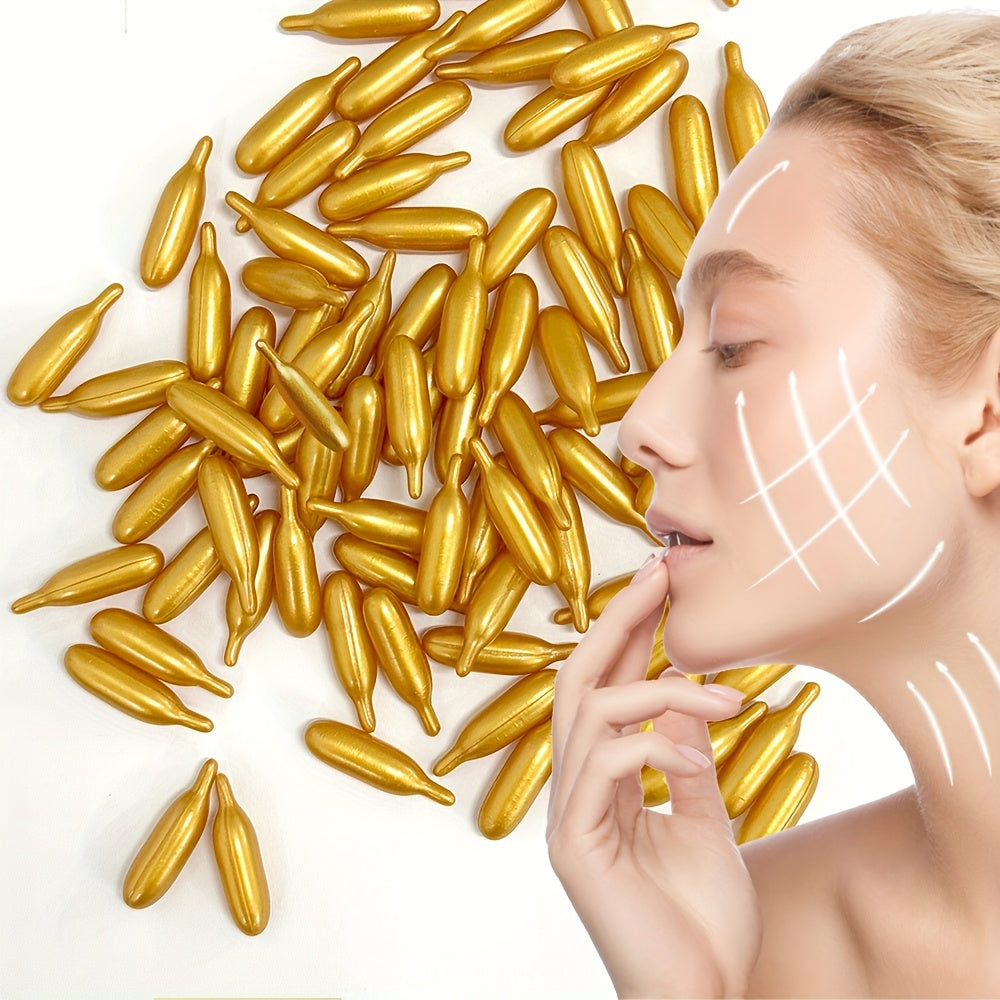 90 PCS Set Vitamin E Capsule Serum, Hydrating & Moisturizing Facial Light Beige Essence All Light Beige Types, Gel Formula for Face, Body, Hands, Feet, Daily Skincare, Sleek Packaging, High Quality Capsules