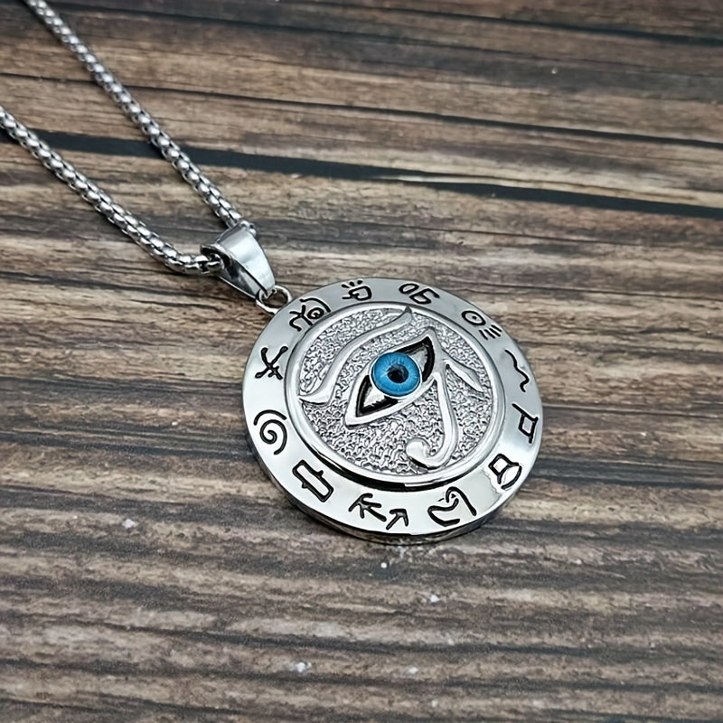 NEW Arrivals Ancient Egyptian The Eye of Horus Pendant Necklace Hip Hop Women Men's Accessory The Eye Of Horus Eagle Head God Eye Necklace Jewelry Accessories