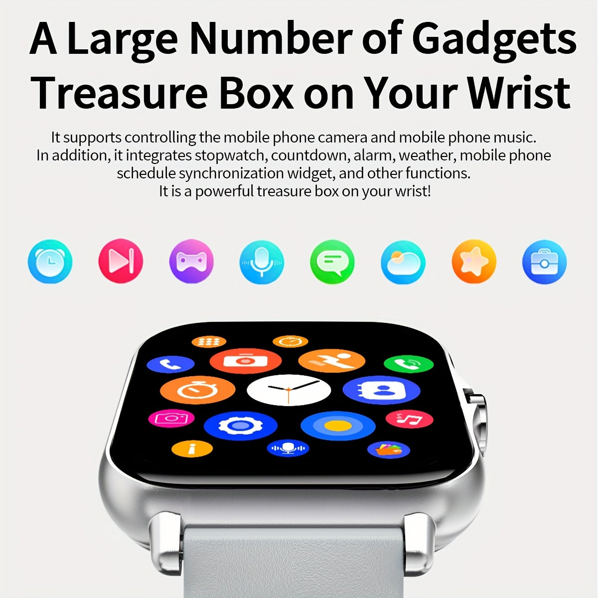 The 1.83-Inch Smart Watch Is Suitable for Both Men And Women - Wireless Calling Watch That Features App Notifications, a Calculator, an Alarm Clock, And Over 100 Sports Modes. with Its Stylish Design