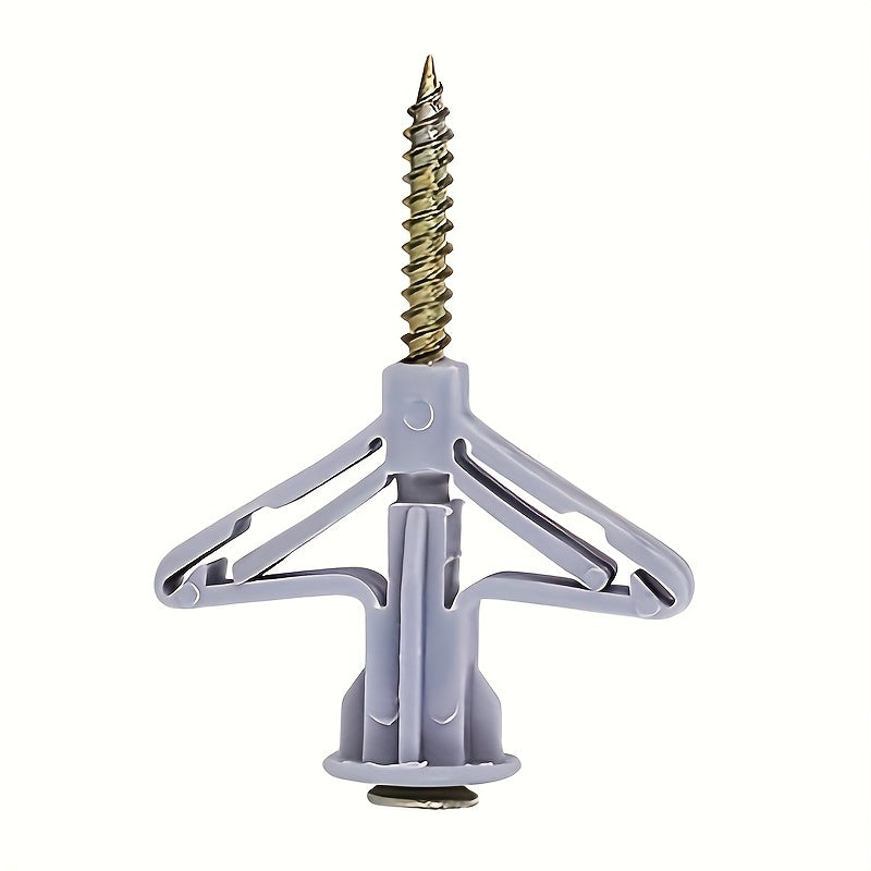 40 PCS Set Drywall Anchor Set Butterfly Anchor Hollow Wall Anchor Plastic Anchor with Screw 40pcs  Anchor + Screws for Drywall Wall Fasteners Home Bathroom Use