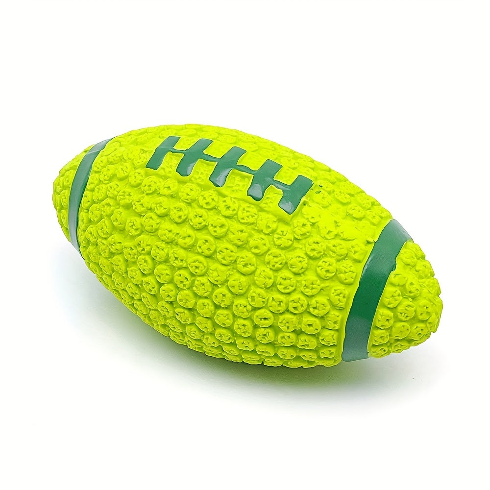 Dogs Sound Toy  Squeaky Rugby Dog Chew Toy Made of Latex, Designed for Interactive Play, Without Battery