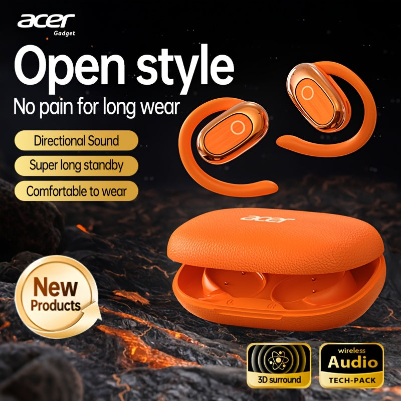 Brand New And Authentic Open-Ear Wireless Headphones Feature an Air Conduction Design That Doesn't Go Inside The Ear, Perfect for Sports, with a Large Battery And Extended Standby Time