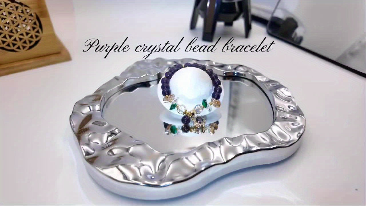Classic Amethyst Bead Bracelet Featuring Cubic Zirconia, Non-Coated Fashion Jewelry for Women - Perfect for Everyday Use And Gifting Jewelry Accessories