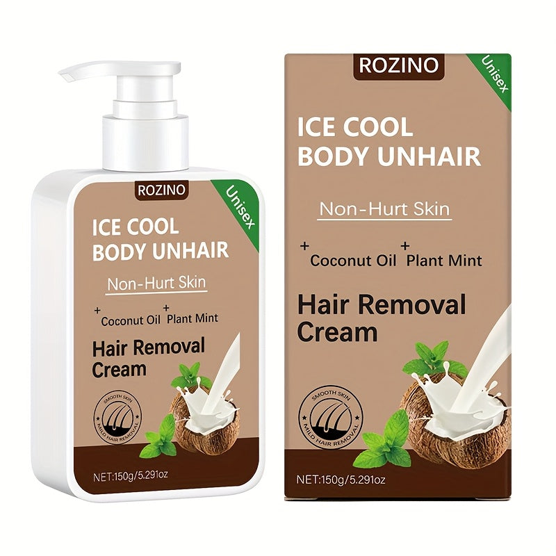 Use Once For, Sustain Smooth 6 Months, Instant Hair Removal, 150G Coconut, Non Irritating to The Skin, Smooth And Residue Free Semi Permanent Hair Removal, Used for Hair Removal on The Face Lips Armpits Legs Arms And Private
