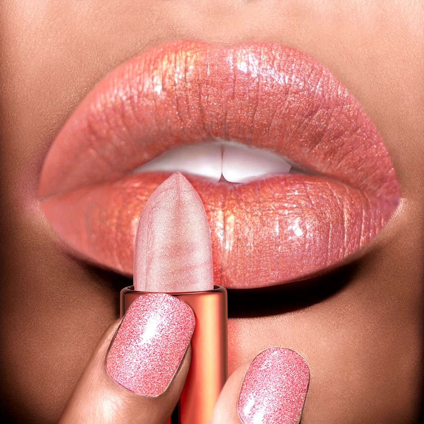 8 Colors Luxury Rose Smoke Powder, Bright Starry Sky, Glossy Velvet Texture, Durable, Make Your Lips Shiny, Waterproof, Anti-fouling. Gifts for Women. Ladies Cosmetic Accessories