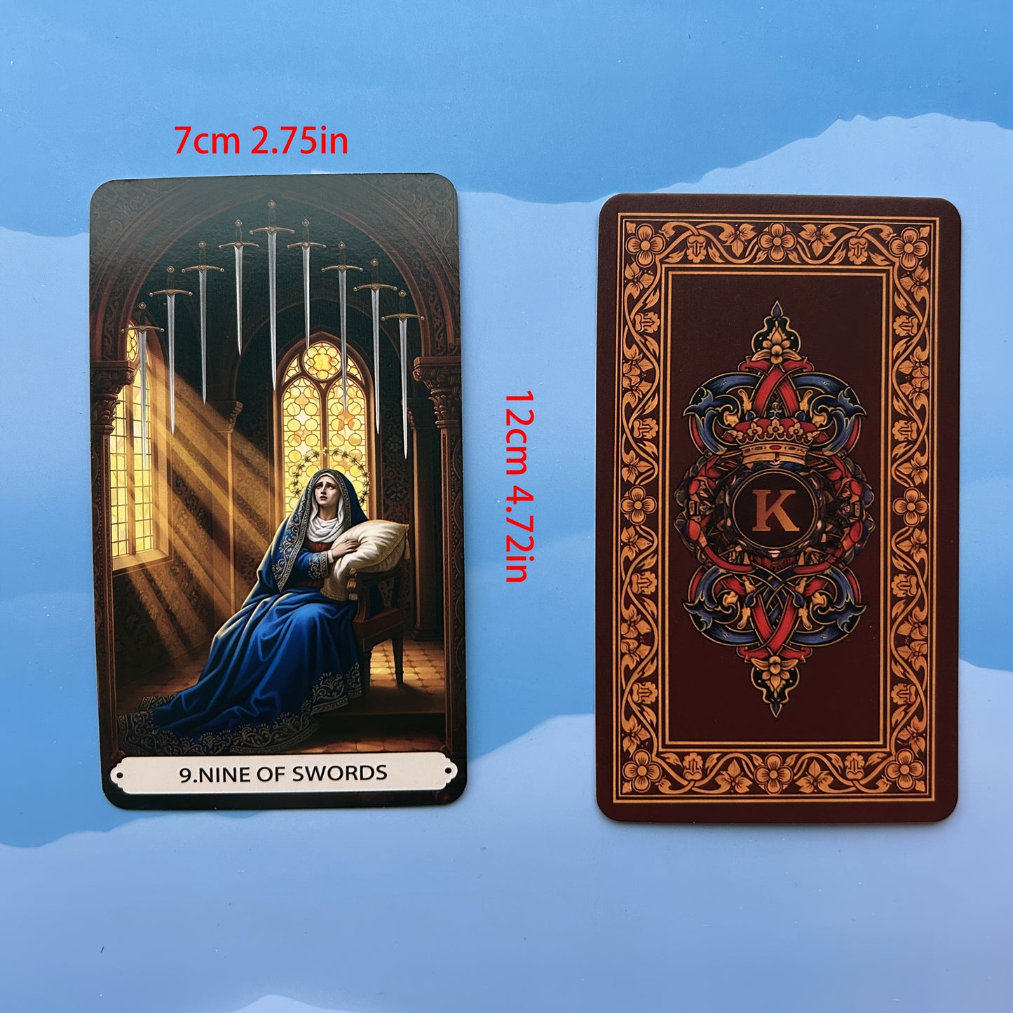 78 Cards English Tarot, Classic Deck Innovative Themed Illustrations, 11.99 x 6.99 cm cards, PDF English-Thai General Guide