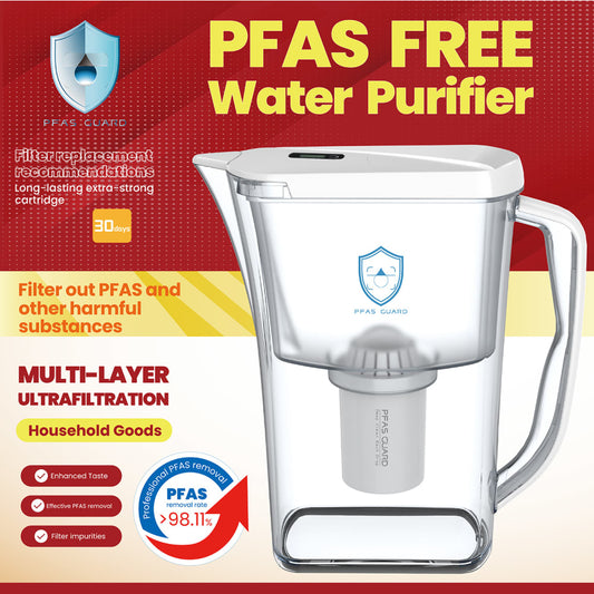 Live Better and Healthy Water Filter Pitcher 3.2L with 3-Stage Filter System | NSF 42 Certified | Chlorine & Hardness Reduction | Smart Filter Reminder | Ideal for Clean-Tasting Drinking Water