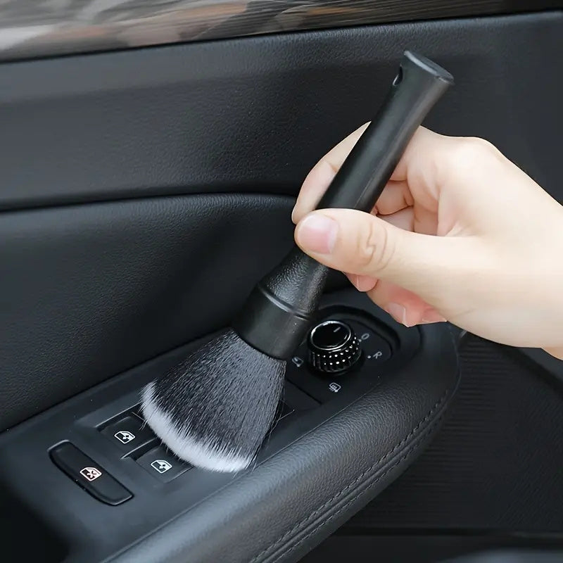 NEW Car Interior Detail Brush, Home Cleaning Dusting Brush, Computer Keyboard Jewelry Dusting Cleaning Brush, Soft Bristle Cleaning Brush, Dust Removal Tool, Car Interior Cleaning Brush, Car Dashboard Dusting Brush, No Batter