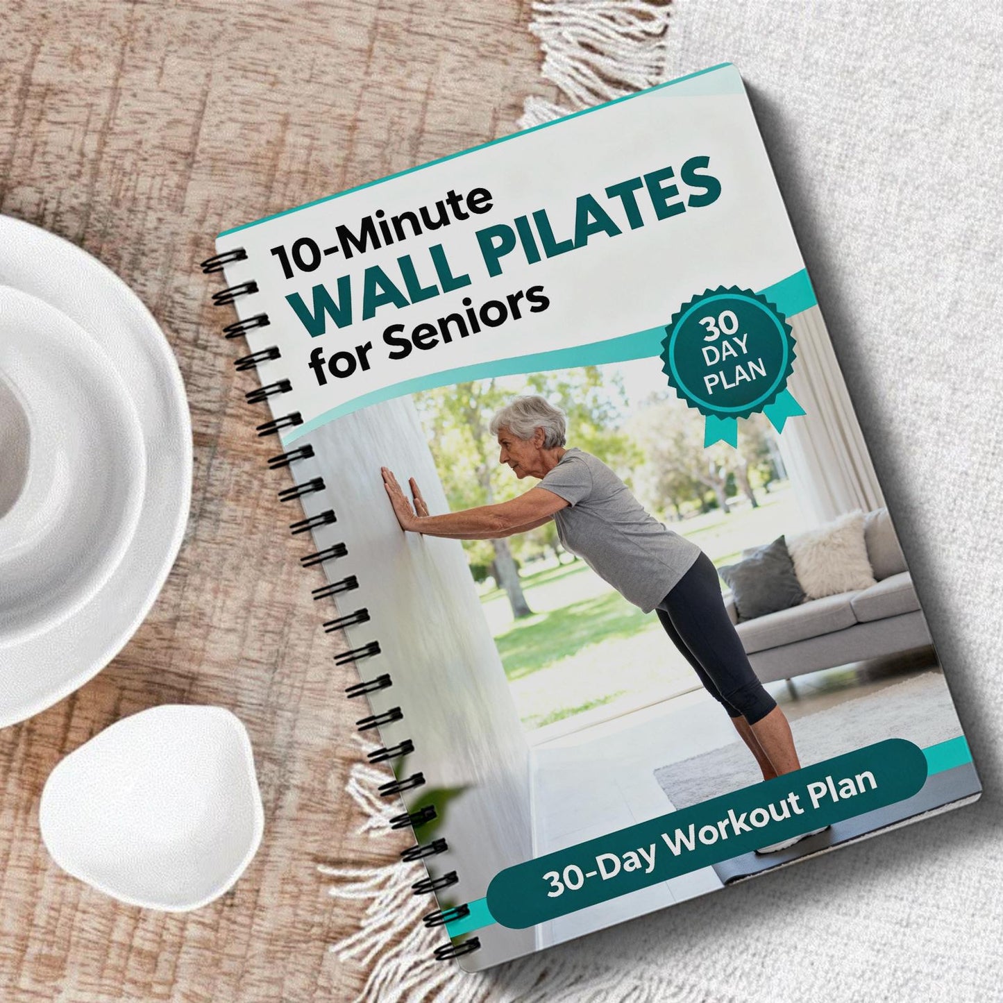 Wall Pilates for Seniors - Beginner-Friendly At-Home Exercise Workbook for Balance, Strength, Flexibility& Mobility Support, Simple Step-by-Step Illustrated Guide for Older Adults