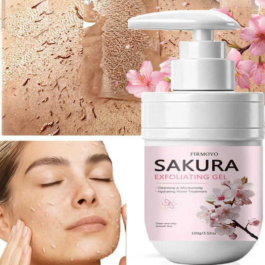 Original Sakura Exfoliating Cleansing Gel Is a Mild, for Allergy-Friendly Product That Thoroughly Cleanses The Skin Without Causing Greasiness Or Blocking Pores. Ideal for All Skin Types Korean Skin Care Products