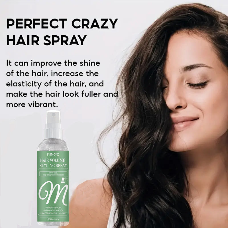 Keratin Volume Styling Spray, suitable for all hair types, fast styling, long-lasting and firm, with keratin and glycerin, mild and non-irritating ingredients, anti-sweat, oil control, nourishing and moisturizing, daily care,