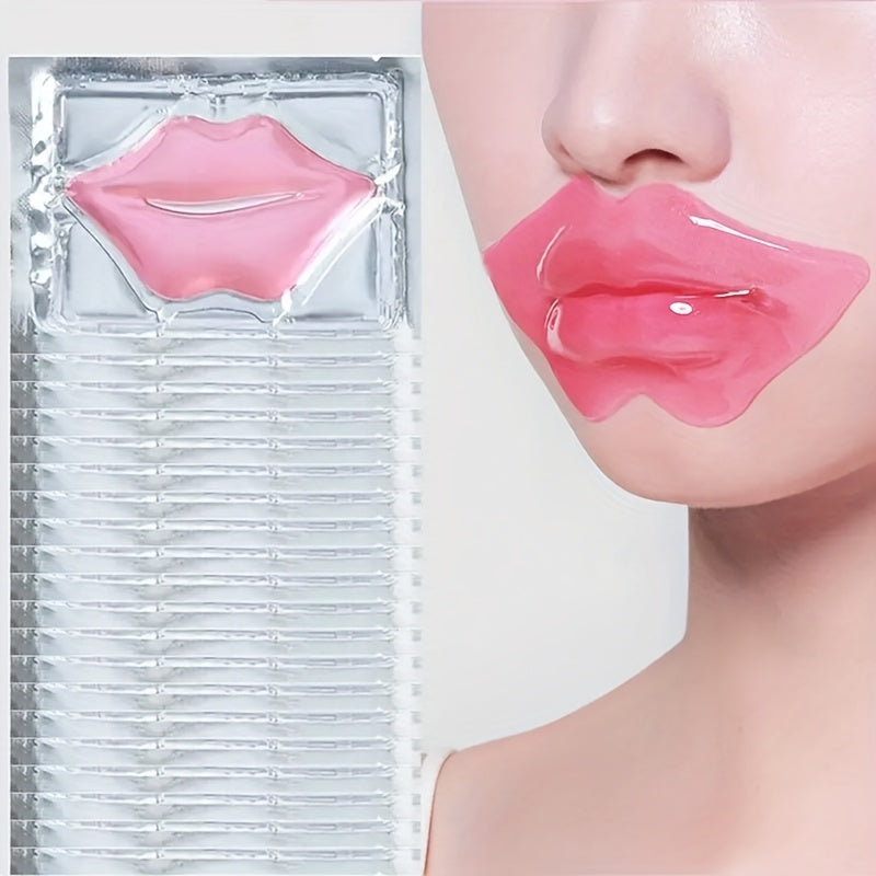 20 PCS Set Collagen Crystal Lip Mask Moisturizes Dry Lips, Smooths Fine Lines, Deeply Hydrates, Makes Lip Skin Firmer And Younger, And Gives You a Pink And Fresh Mouth