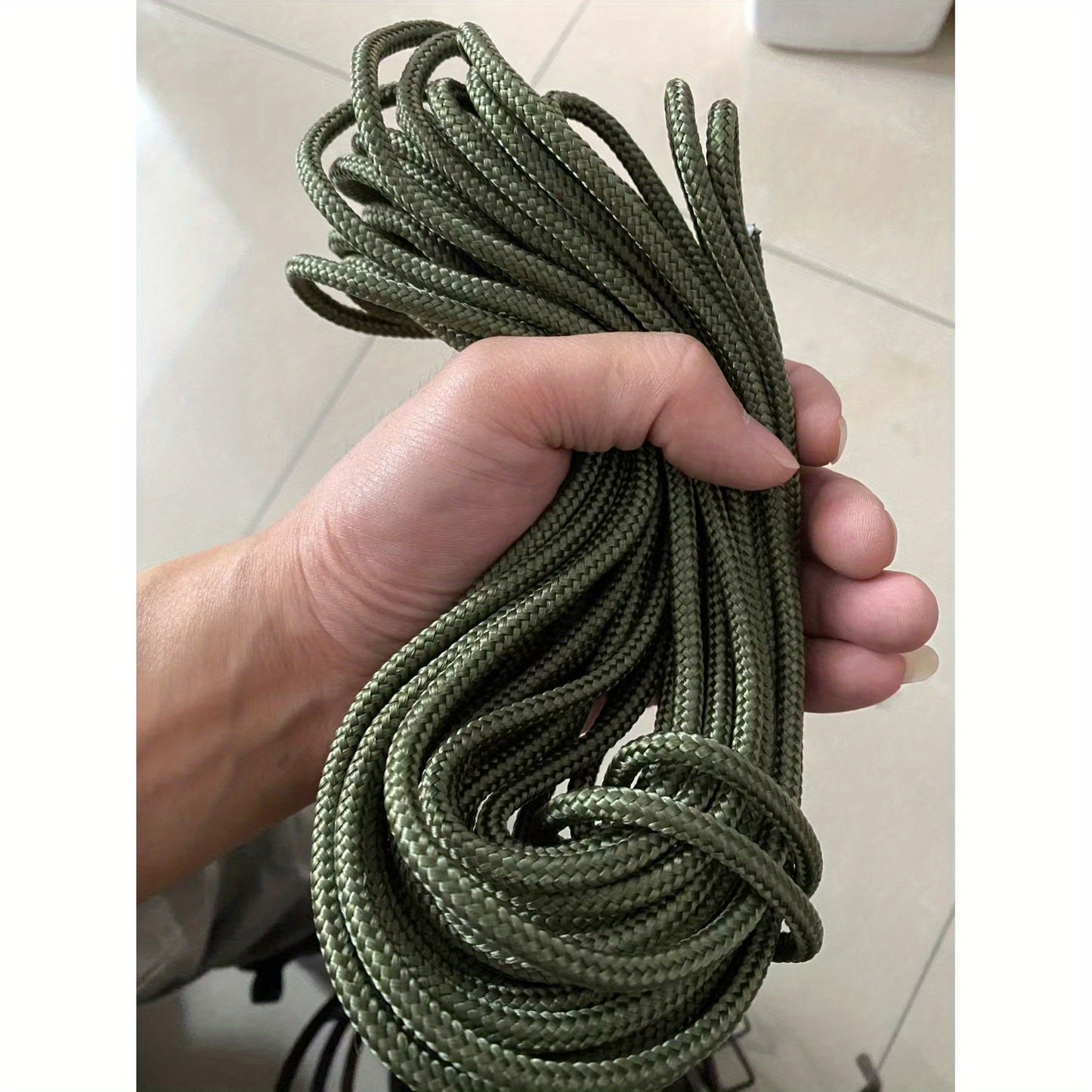 100M High Strength Green Rope | Durable & Weather-Resistant, Suitable for Camping, Survival, Fishing, and Hiking - For Outdoor Enthusiasts