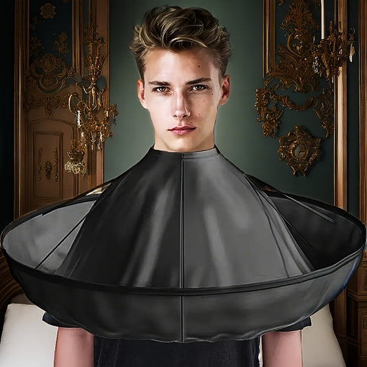 White/Black Hair Cutting Umbrella Cloak Color Barber Bib Non-Stick Hair Clipping Cape Bib, Home Hairdressing Apron Overalls Razor Women Men Hair Care Accessories