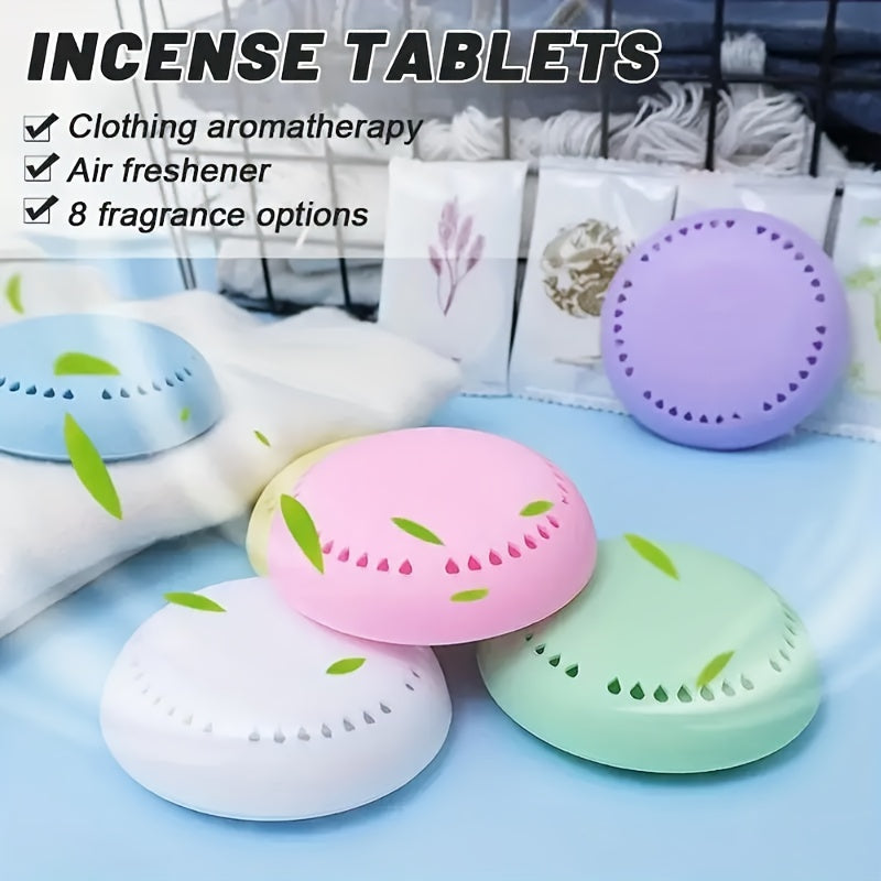 10 PCS Fragrances - Lavender, Cherry Blossom, Rose, Long-Lasting Deodorant, Solid Air Freshener Suitable for Bathroom, Bedroom, Car, And Home - Deodorizing for Cabinets And Toilets - Cleaning Supplies