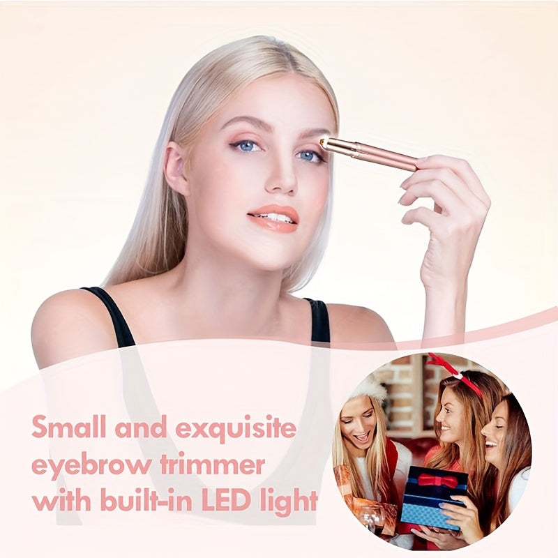 Portable Rechargeable Electric Eyebrow and Bikini Area Trimmer with 4 Blades Heads| Stainless Steel Blades, USB Charging, Suitable for Eyebrows, Armpits, Arms, Fingers, Legs