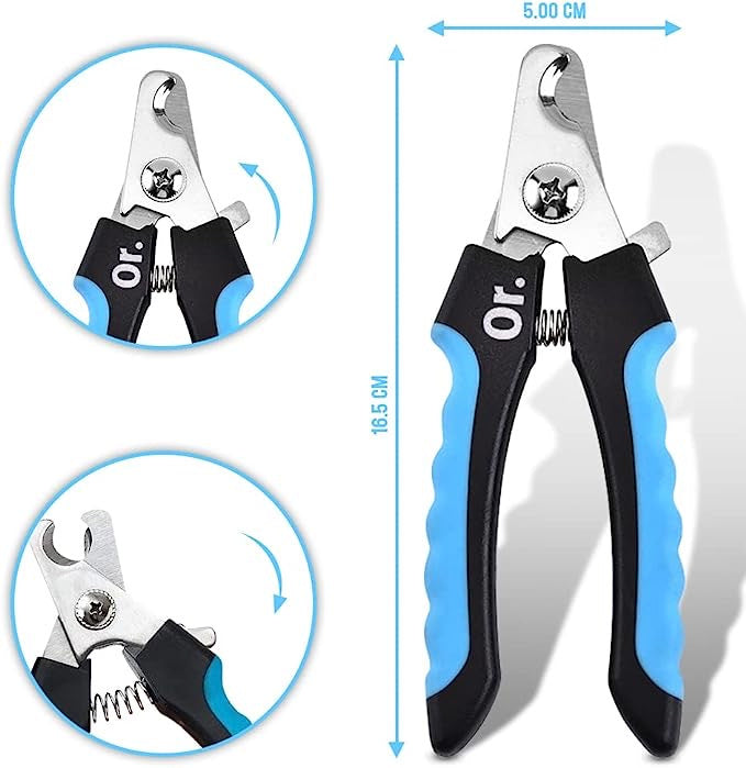 New Set Dog Nail Clippers for Large, Medium and Small Breed Professional Pet Nail Clipper Suitable for Cats, Rabbits and Guinea Pigs With Safety Lock and Protective Guard to Avoid Over Cutting