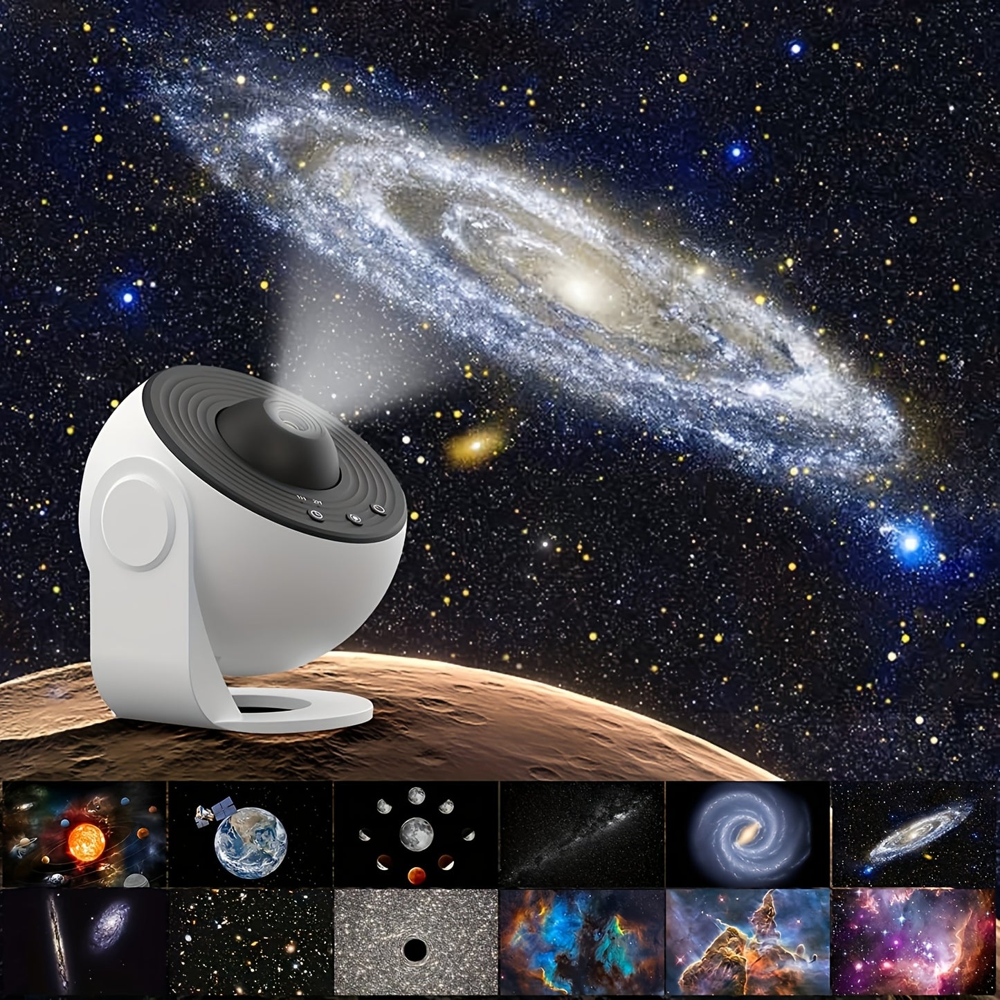 NEW Arrivals 13 Modes - High Definition Planetarium for galaxy Starlight Projector -6W 360 ° Rotating Solar System Projector With Adjustable Focus And Timer, USB Power For Bedroom Decoration, Suitable For Bedroom And Living
