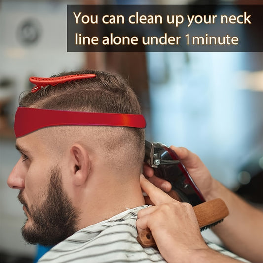 3 Colors Men's Silicone Haircut Band - Flexible, Curved Hair Trimming Guide for DIY Home & Travel Use, Soft Grip Hair Styling Tool Hair Care Accessories